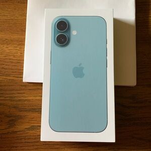Apple iPhone 16 Teal 128GB - Apple bag and Empty Box ONLY